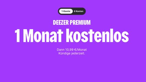 Deezer Premium: 1 Monat kostenlos testen