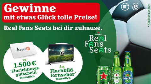 „Heineken Real Fans Seats” Gewinnspiel