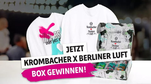 Krombacher X Berliner Luft Box Gewinnspiel